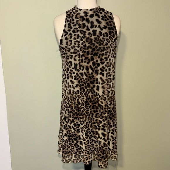 NIK AND NASH size medium animal print fitted dress mini dress - Picture 4 of 7